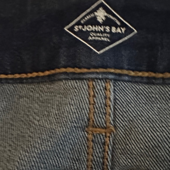 St. John's Bay Dark Blue Boot Cut Jeans - Picture 10 of 15